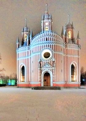 Winter Russian Church