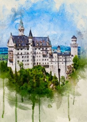 Castles Watercolor