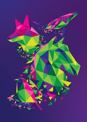 Low Poly Animals Group