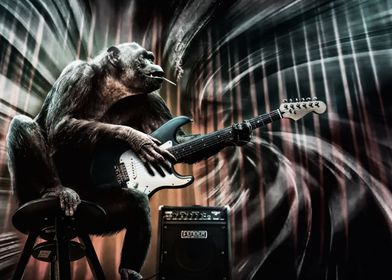 funky  fun guitar gorilla 