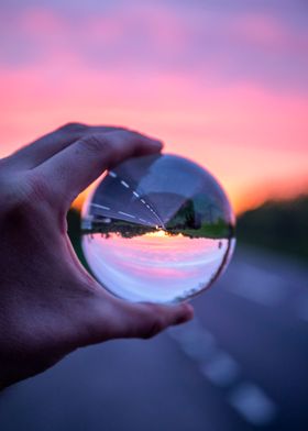 Lensball Sunset