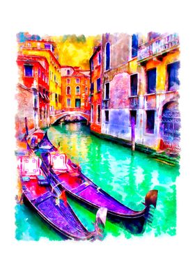 Venice city gondola