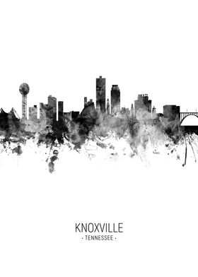 'Knoxville Skyline' Poster by Michael Tompsett | Displate