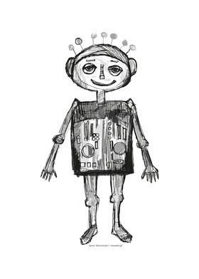 Little robot illustration