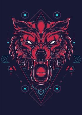 Red Wolf sacred geometry 