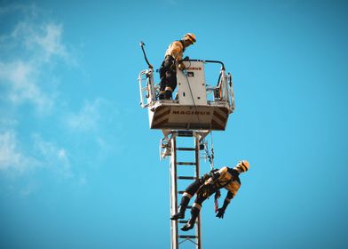 Between sky and earth