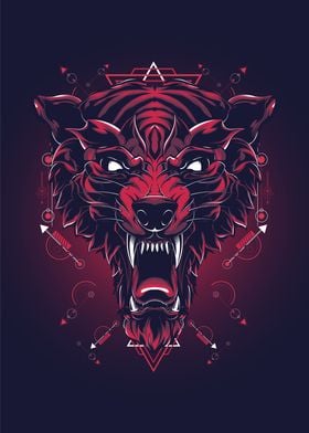 Red Wolf sacred geometry