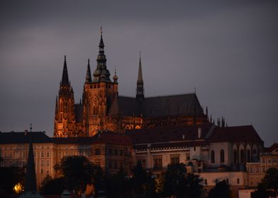 St Vitus Cathedral at Dusk