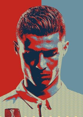'Cristiano Ronaldo' Poster by Izmo Scribbles | Displate