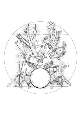 Vitruvian Drummer