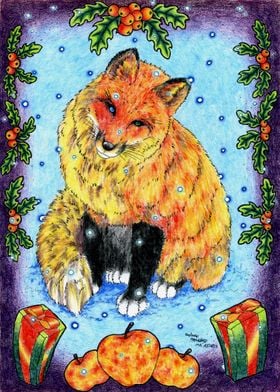 Christmas fox