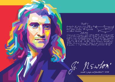 Isaac Newton Art Formula
