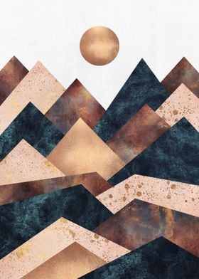 Autumn Peaks' Poster by Elisabeth Fredriksson | Displate