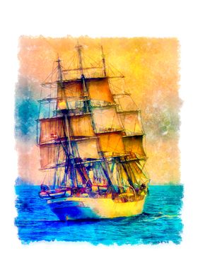Prince sailing frigate
