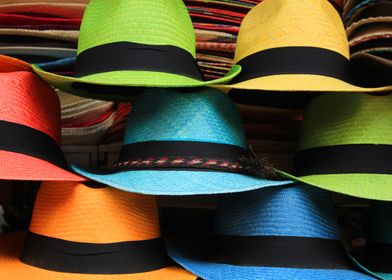 Colorful Panama Hats