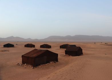 Camping Sahara Desert