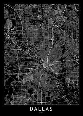 Dallas Black Map