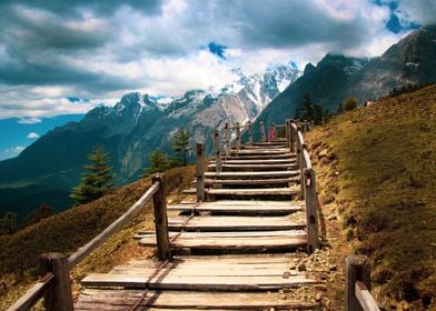 Board walk mountain 