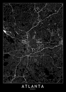 Atlanta Black Map