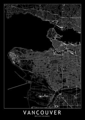 Vancouver Black Map