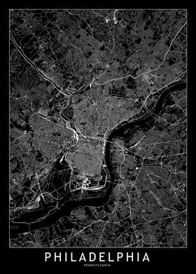 Philadelphia Black Map