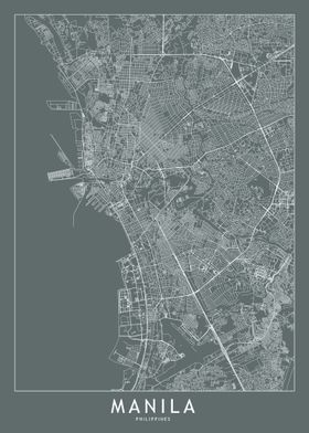 Manila Grey Map