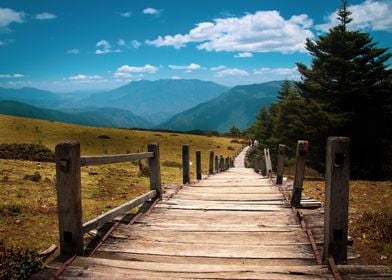 Boardwalk upon Mountain 