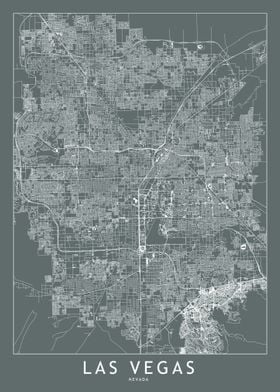 Las Vegas Grey Map