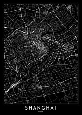 Shanghai Black Map