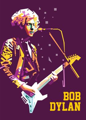 Bob Dylan Pop Art Style