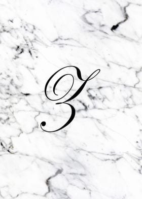 Letter Z monogram Marble