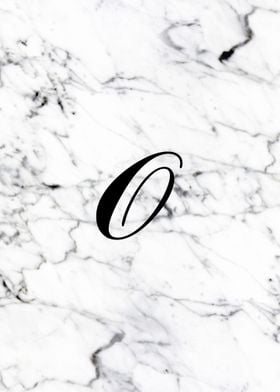 Letter O monogram Marble