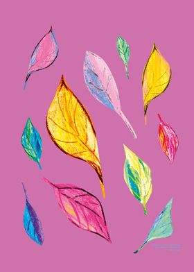 Colourfull leaves picture