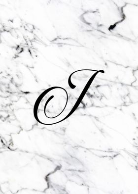 Letter J monogram Marble