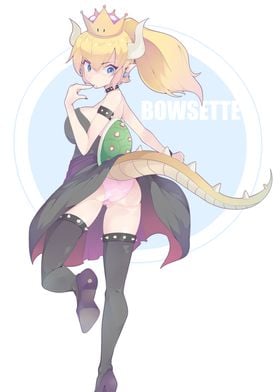Bowsette Pin up