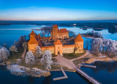 Trakai Castle at winter