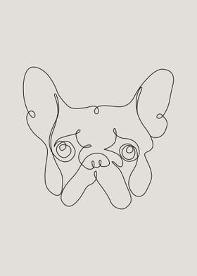 One Line Frenchie