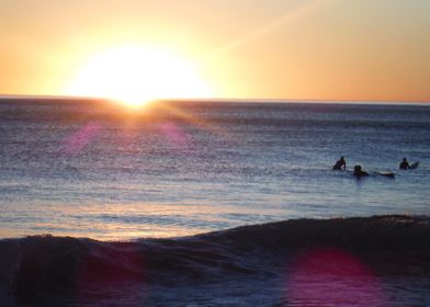 Surfers at Sunset Beach 2