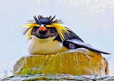 Rockhopper penguin