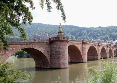 Old german Neckar bridge