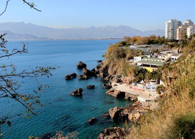 Antalya coast landscape