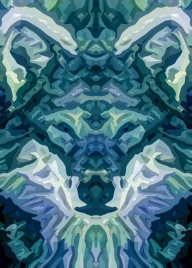 Wolf Semi Abstract