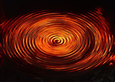Spiral structure of lava
