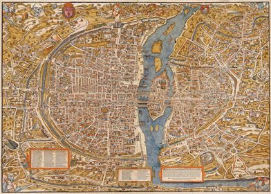 Plan of Paris 1553