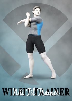 Vlek Gunst Document Male Wii Fit Trainer' Poster by Gemini Phoenix | Displate