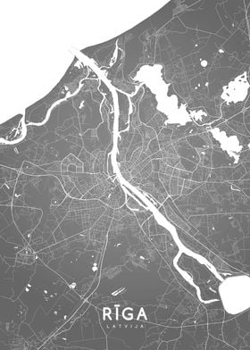 Riga map BW