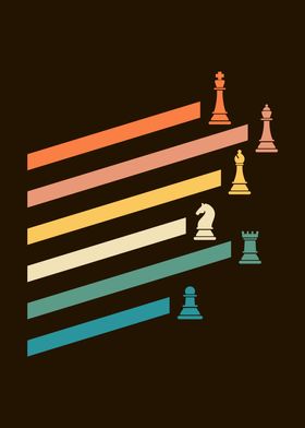 Retro Chess Poster