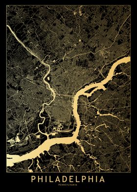 Philadelphia Gold Map