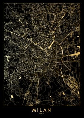 Milan Gold Map