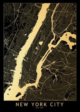New York City Gold Map